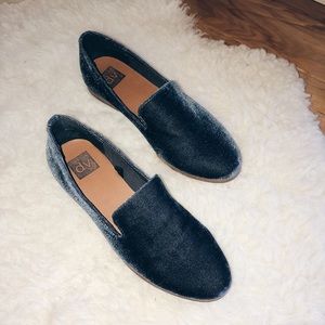 DV by dolce vita velvet navy blue loafers
